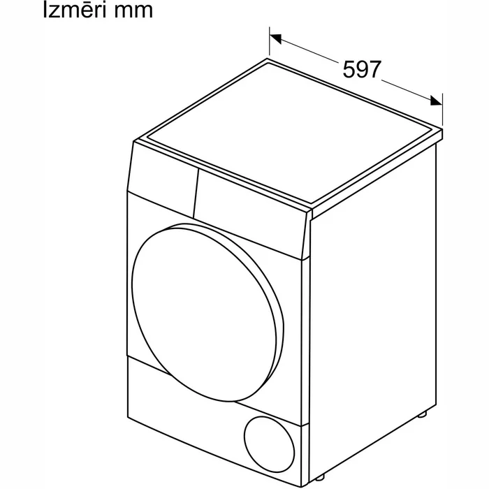 Veļas žāvētājs Bosch WTH830L5SN [Demo]